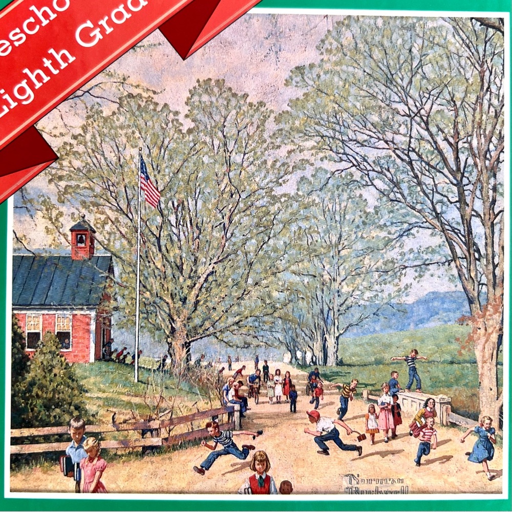 NEW Norman Rockwell My School Days Keepsake Album Preschool to Grade 8 Art Book - Picture 15 of 16